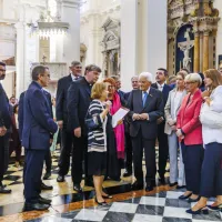 (FOTO) Predsednika sta uradno odprla prenovljeno palačo Collegio dei Nobili v Kopru