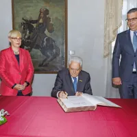 (FOTO) Predsednika sta uradno odprla prenovljeno palačo Collegio dei Nobili v Kopru