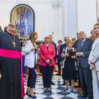 (FOTO) Predsednika sta uradno odprla prenovljeno palačo Collegio dei Nobili v Kopru