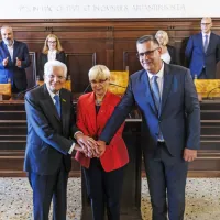 (FOTO) Predsednika sta uradno odprla prenovljeno palačo Collegio dei Nobili v Kopru