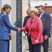 (FOTO) Predsednika sta uradno odprla prenovljeno palačo Collegio dei Nobili v Kopru