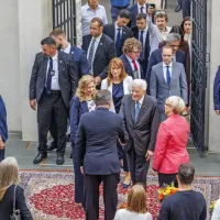 (FOTO) Predsednika sta uradno odprla prenovljeno palačo Collegio dei Nobili v Kopru