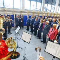 (FOTO) Predsednika sta uradno odprla prenovljeno palačo Collegio dei Nobili v Kopru