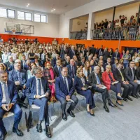 (FOTO) Predsednika sta uradno odprla prenovljeno palačo Collegio dei Nobili v Kopru