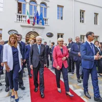 (FOTO) Predsednika sta uradno odprla prenovljeno palačo Collegio dei Nobili v Kopru