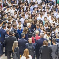 (FOTO) Predsednika sta uradno odprla prenovljeno palačo Collegio dei Nobili v Kopru