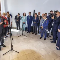 (FOTO) Predsednika sta uradno odprla prenovljeno palačo Collegio dei Nobili v Kopru