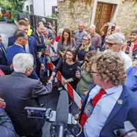 (FOTO) Predsednika sta uradno odprla prenovljeno palačo Collegio dei Nobili v Kopru