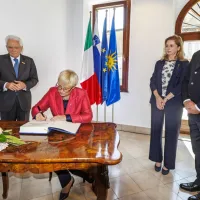 (FOTO) Predsednika sta uradno odprla prenovljeno palačo Collegio dei Nobili v Kopru