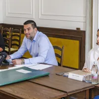 Piranski župan Andrej Korenika (v sredini)