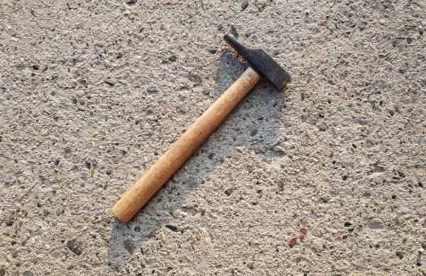 Nasilni  delavec je domačina  s  kladivom  udaril  po  zatilju  in  nogi. 