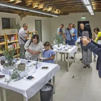 Roberto de Andreis, vrhunski strokovnjak za namizne oljke, je v 
Kopru predaval in si z zanimanjem tudi ogledal razstavo ocenjenih 
oljk.  