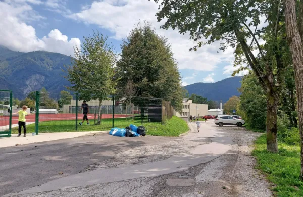 Območje bo po prenovi ob športnem parku namenjeno umirjenemu prometu.