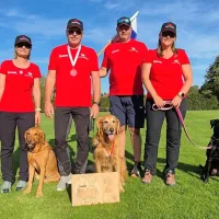 Ekipa Društva  za reševalne  pse Burja  