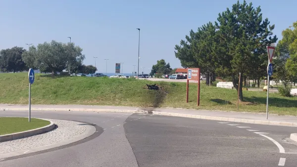 Kolesar je padel in napihal več kot dva promila