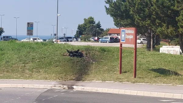 Kolesar je padel in napihal več kot dva promila