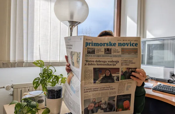 Primorske novice, časopis, branje
