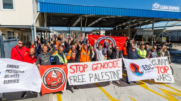 "Pristanišča ne smejo biti logistična podpora vojni"