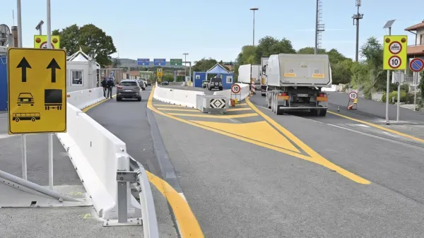 Fernetiči, mejni prehod, nov prometni režim, kontrola