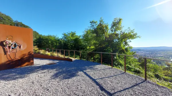 Grmovje zakrilo pogled na Solkanski most in mesto