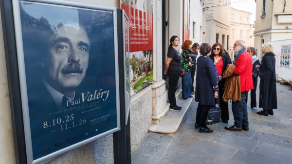 Koper, 9.10.2025Pokrajinski muzej Koper, Otvoritev razstave Paul Valery, francoski pesnikFoto:Tomaz Primozic/FPA