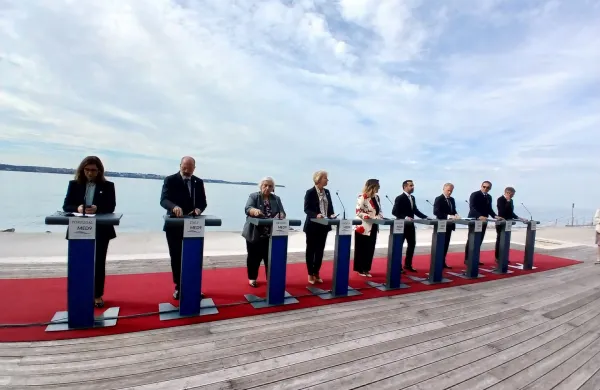 Predstavniki držav skupine MED9 podprli dogovor glede Gaze