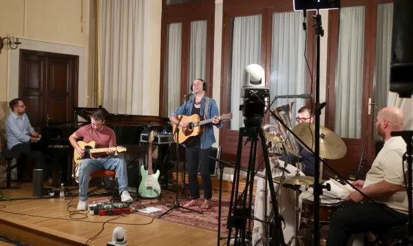 Rudi Bučar Kamen Brin in Trn 2025 Šelestenja Radio Live Koper Glasbena šola Koper Anže Vrabec Gašper Kržmanc Goran Krmac Jure Rozman