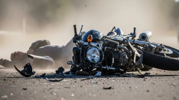 ﻿prometna nesreca z motorjem