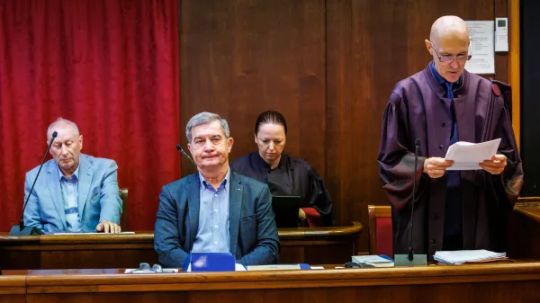 Koper, 14.10.2025Okrozno sodisce Koper, Sojenje, Obravnava, Robert Časar, Aldo Babič, Marjan Babič