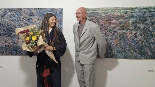 Joni Zakonjšek Dejan Mehmedovič Insula Izola slikarstvo Sredi dne, misel mehka