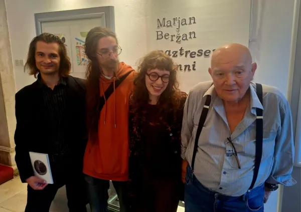 (z leve) Vid Karlovšek, Martin Mikolič, Nela Poberžnik in Klavdij Beržan