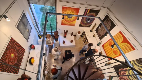 Atelje pri umetniku doma Nedejko Pečanac Nova Gorica Goriški muzej