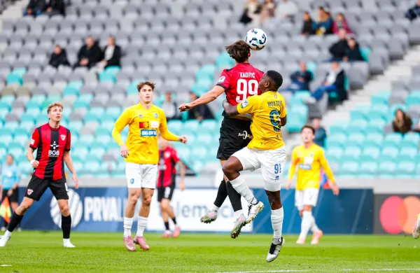 in action during Prva liga Telemach 2025/2026 football match between Bravo Big Bang and Primorje in Ljubljana, Slovenia on September 14, 2025