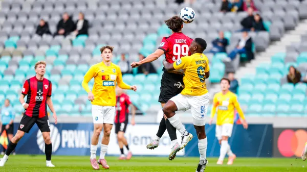 in action during Prva liga Telemach 2025/2026 football match between Bravo Big Bang and Primorje in Ljubljana, Slovenia on September 14, 2025