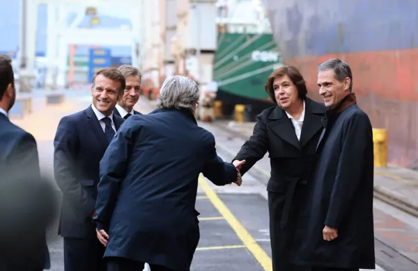 Robert Golob Emmanuel Macron Luka Koper