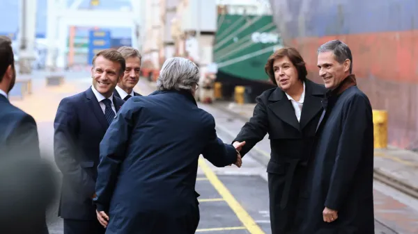 Robert Golob Emmanuel Macron Luka Koper