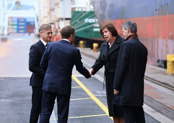 Robert Golob Emmanuel Macron Luka Koper