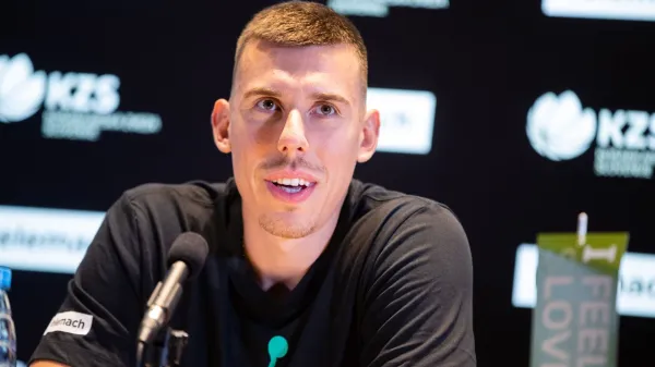 ﻿KoĹˇarka, Ljubljana, Tiskovna Konferenca, Vlatko Cancar, 29-Jul-2023, (Foto: Luka Vovk)