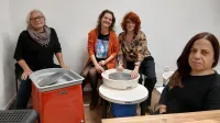 Ustanoviteljice Kreativnega centra Natalija Korent, Biserka Jarc, Sara Brkič in Teira Ušaj so bile nad odzivom obiskovalcev navdušene.