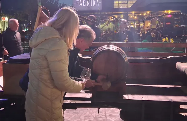 Na Bevkovem trgu so blagoslovili mlado vino