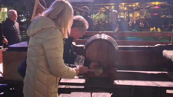 Na Bevkovem trgu so blagoslovili mlado vino