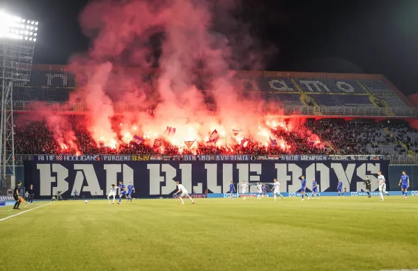 SuperSport HNL 2025/2026 - 12. Spieltag, 01.11.2025 - GNK Dinamo Zagreb vs. HNK Rijeka - Stadion Maksimir Zagreb, Kroatien Bad Blue Boys Fans *** SuperSport HNL 2025 2026 12 Matchday, 01 11 2025 GNK Dinamo Zagreb vs HNK Rijeka Stadium Maksimir Zagreb, Croatia Bad Blue Boys Fans Copyright: xLukaxKolanovicx,Image: 1049668802, License: Rights-managed, Restrictions:, Model Release: no, Credit line: Luka Kolanovic/imago sportfotodienst/Profimedia