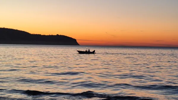 vreme morje sončni zahod