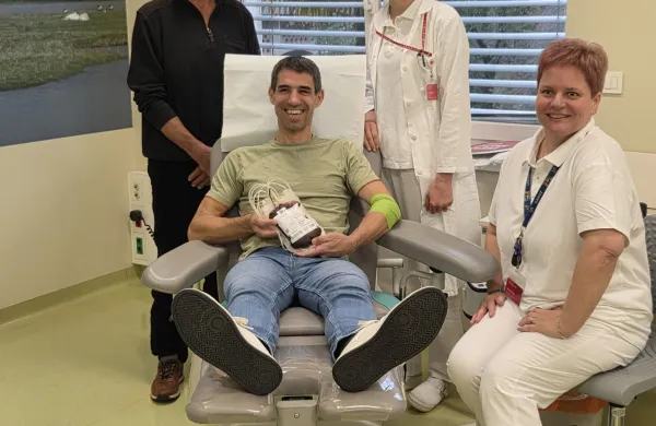 Jernej Krkoč iz Batuj stotič daroval kri: “Tega ne delam zaradi rekordov”