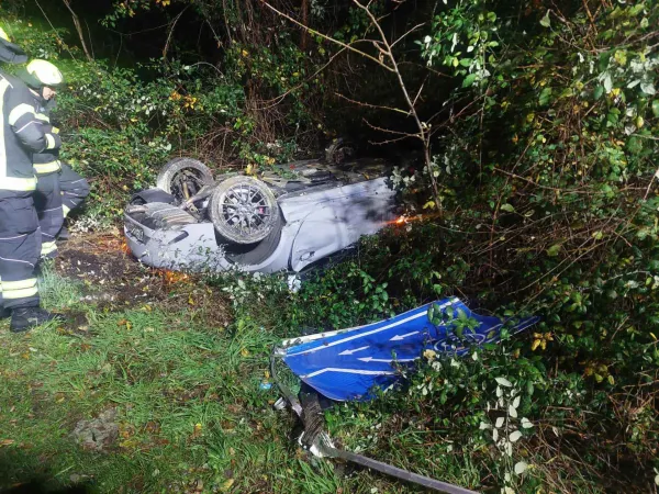 Rodik, Dragonja: voznica z avtom na bok, voznik na streho