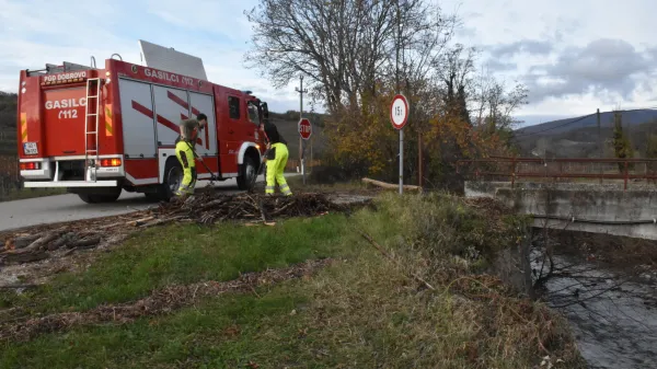 Velikanski plaz pred Kožbano je odstranjen le delno