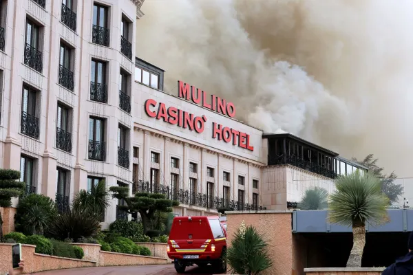 Danes zjutraj je zagorelo v Casino Mulino.