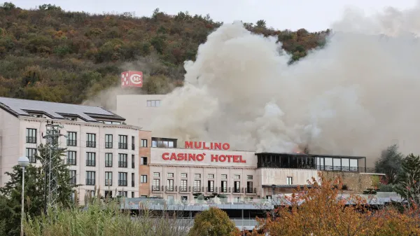 Danes zjutraj je zagorelo v Casino Mulino.