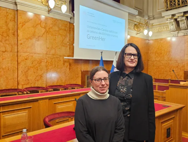 Rektorica UP, prof. dr. Klavdija Kutnar in Izr. prof. dr. Zrinka Mileusnić