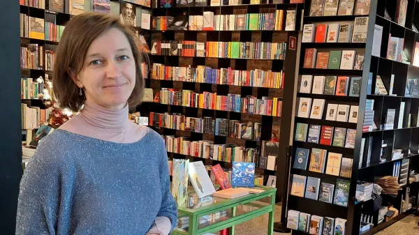 Renata Lapanja, duša in srce knjigarna Maks vodja knjige